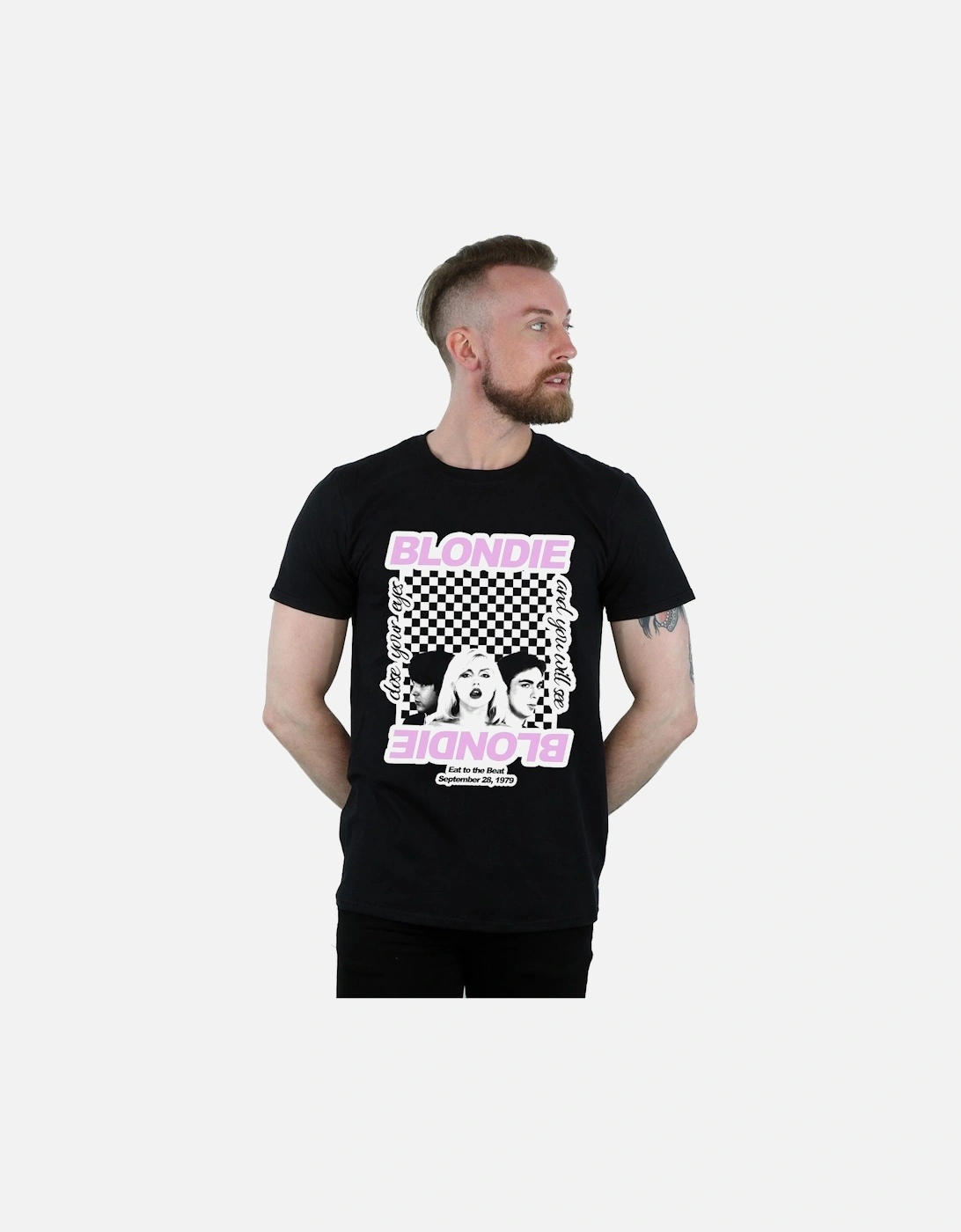 Mens Checked Eat To The Beat T-Shirt