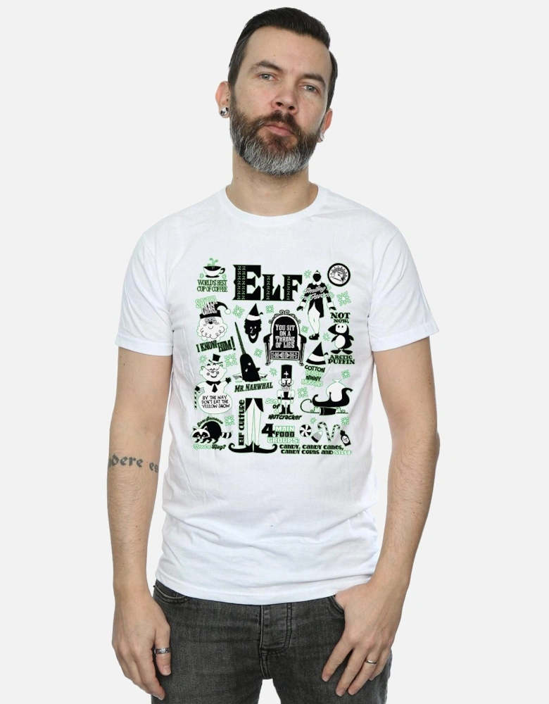 Mens Infographic Poster T-Shirt