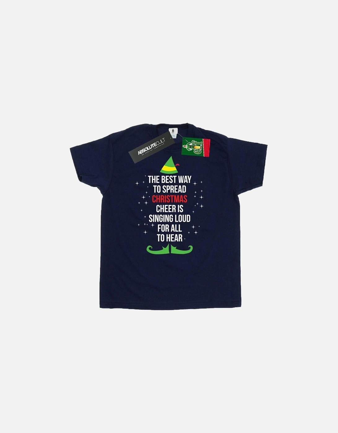 Mens Christmas Cheer Text T-Shirt, 6 of 5