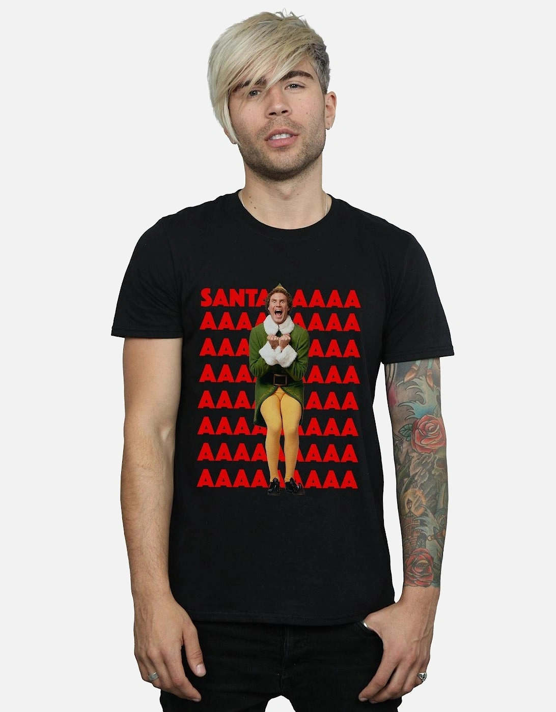 Mens Buddy Santa Scream T-Shirt