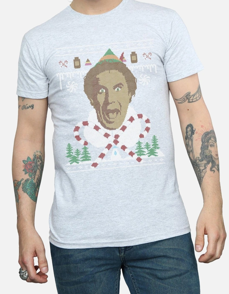 Mens Christmas Fair Isle T-Shirt