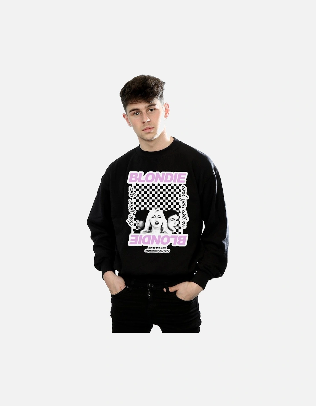 Mens Checked Eat To The Beat Sweatshirt