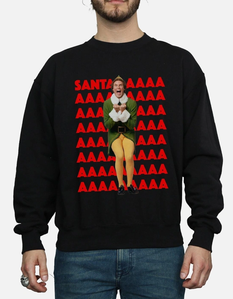 Mens Buddy Santa Scream Sweatshirt