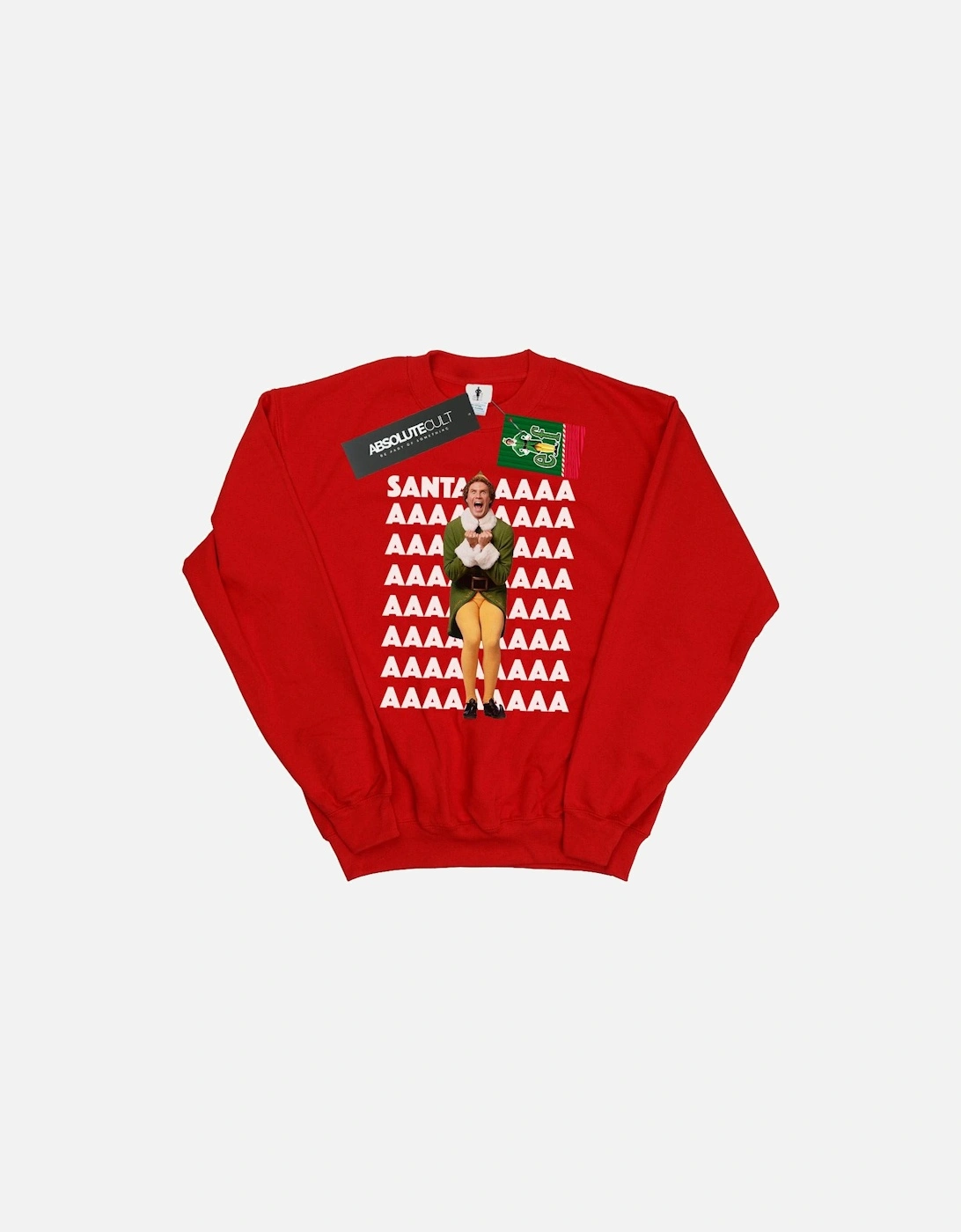 Mens Buddy Santa Scream Sweatshirt, 6 of 5