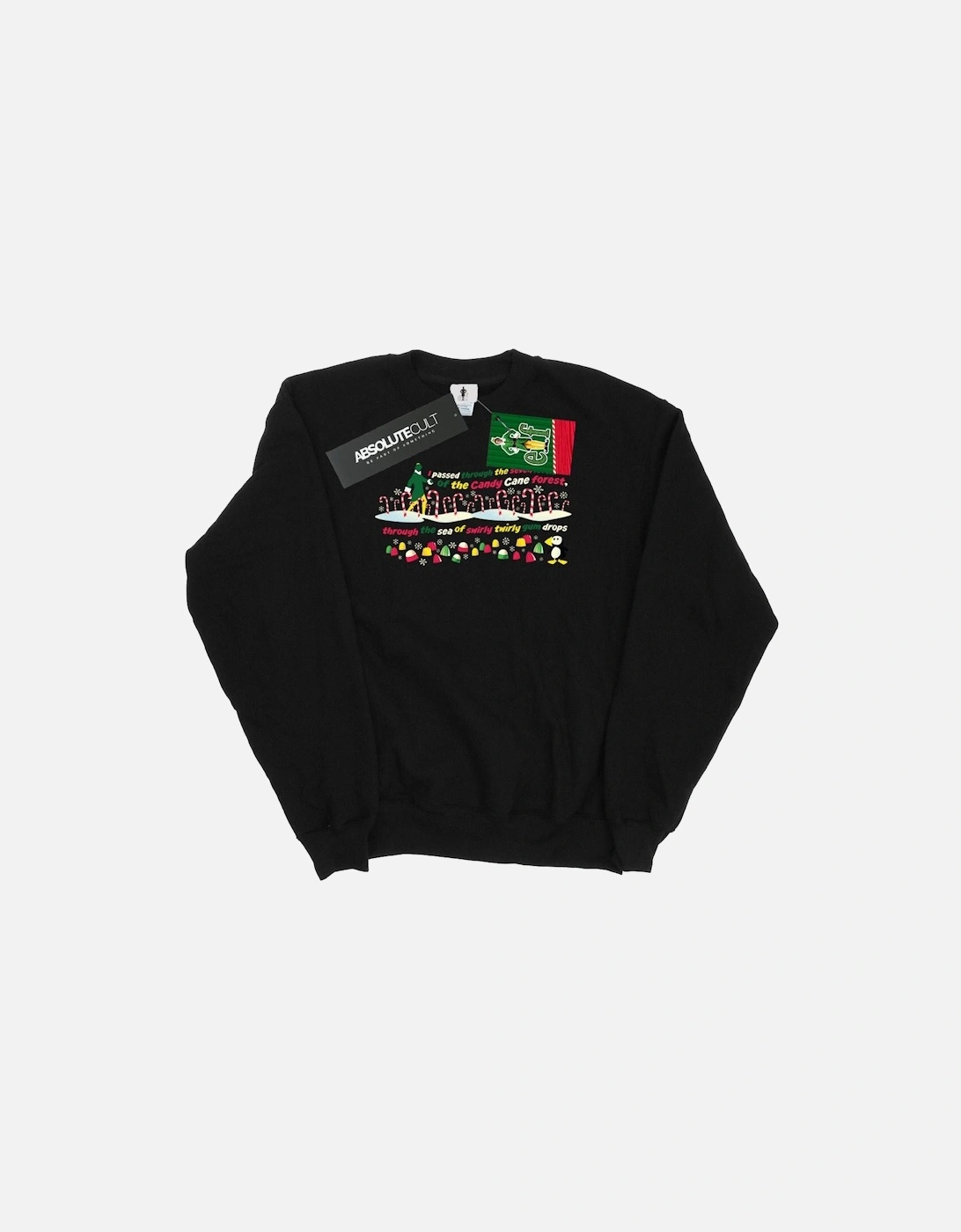 Mens Candy Cane Forest Sweatshirt, 6 of 5