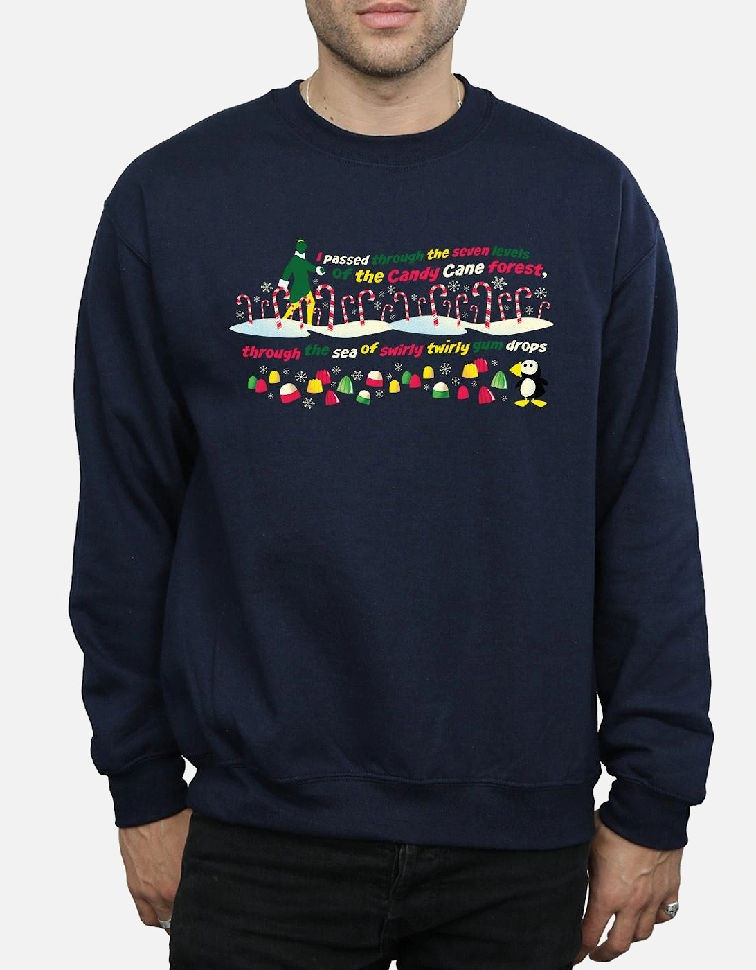 Mens Candy Cane Forest Sweatshirt