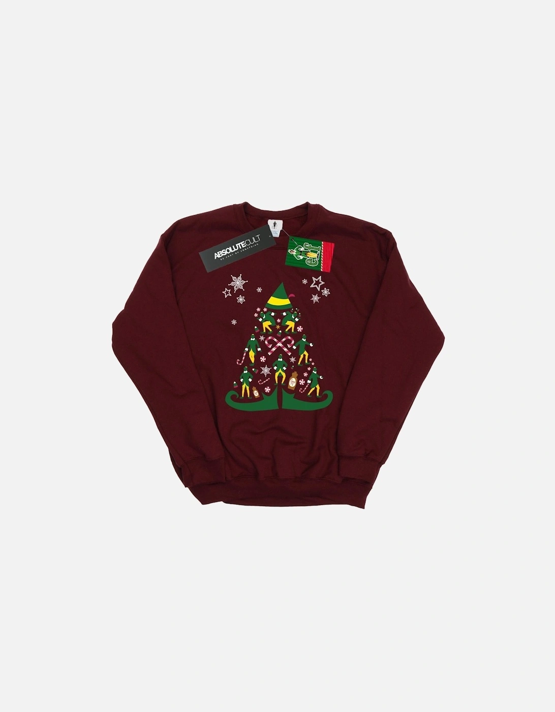 Mens Christmas Tree Sweatshirt, 6 of 5