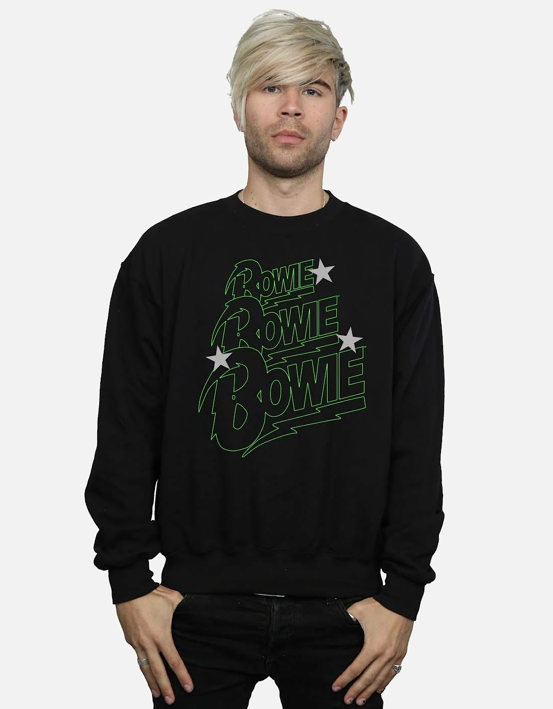 Mens Multiple Neon Logo Sweatshirt