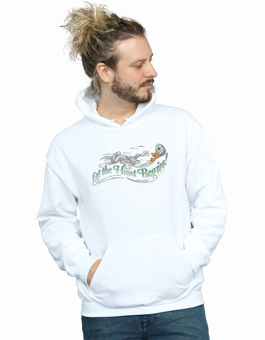 Tom And Jerry Mens Let The Hunt Begin Hoodie