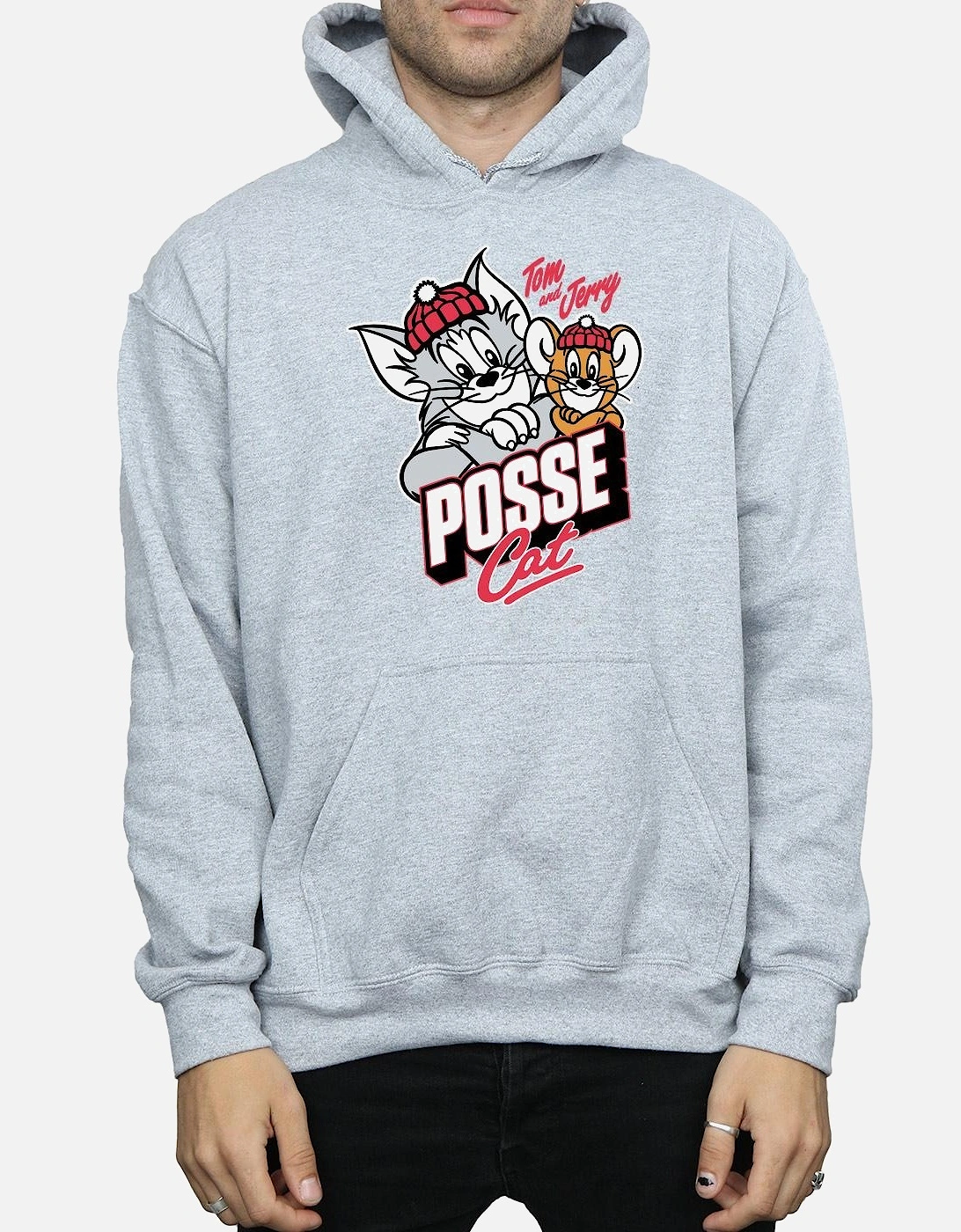 Tom And Jerry Mens Posse Cat Hoodie