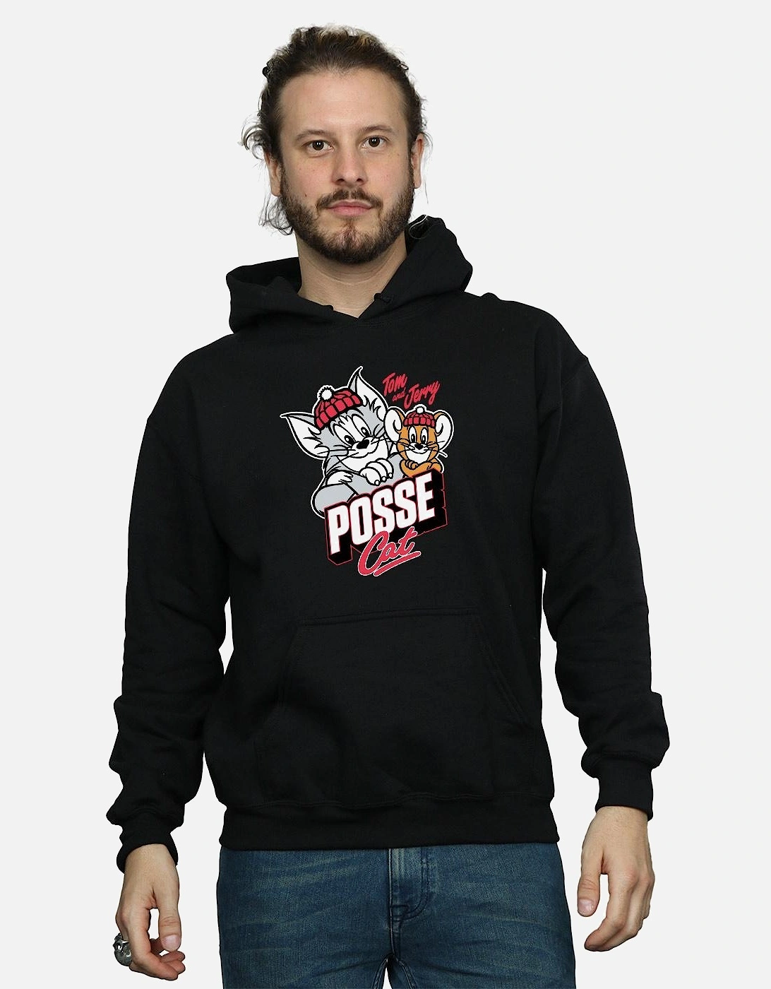 Tom And Jerry Mens Posse Cat Hoodie