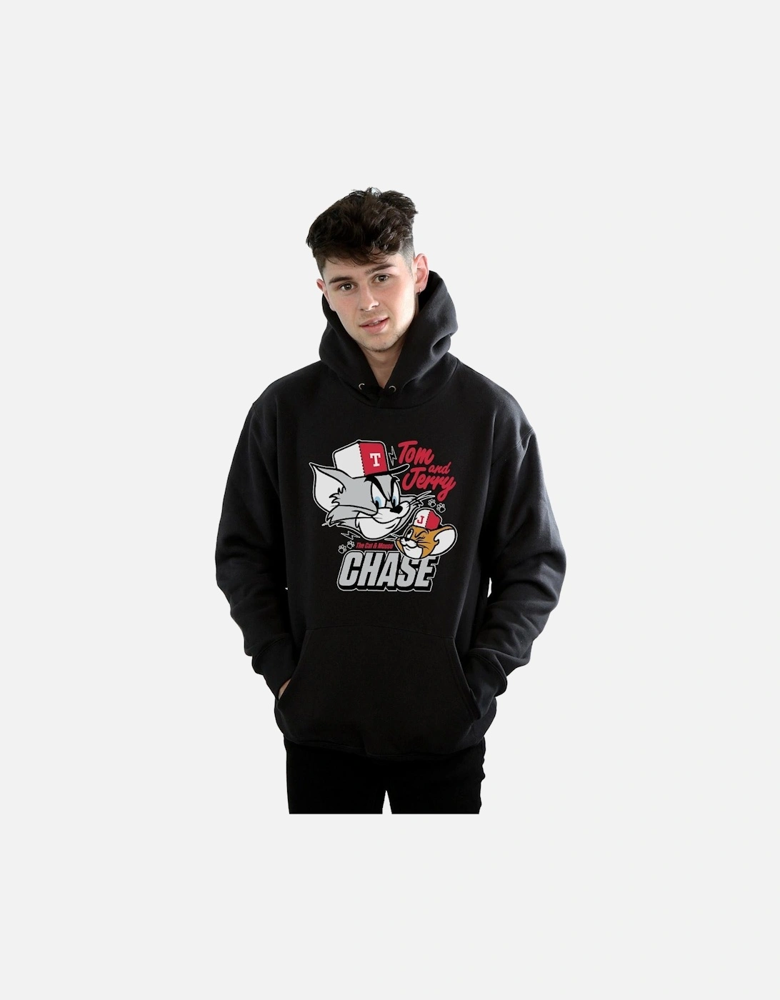 Tom And Jerry Mens Cat & Mouse Chase Hoodie