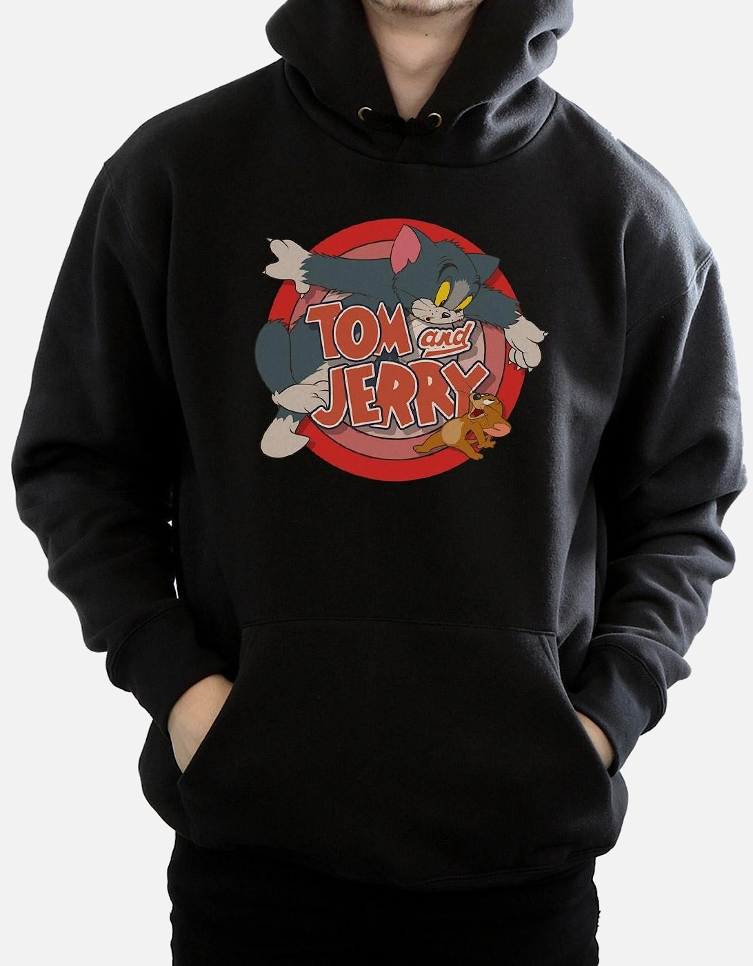 Tom And Jerry Mens Classic Catch Hoodie