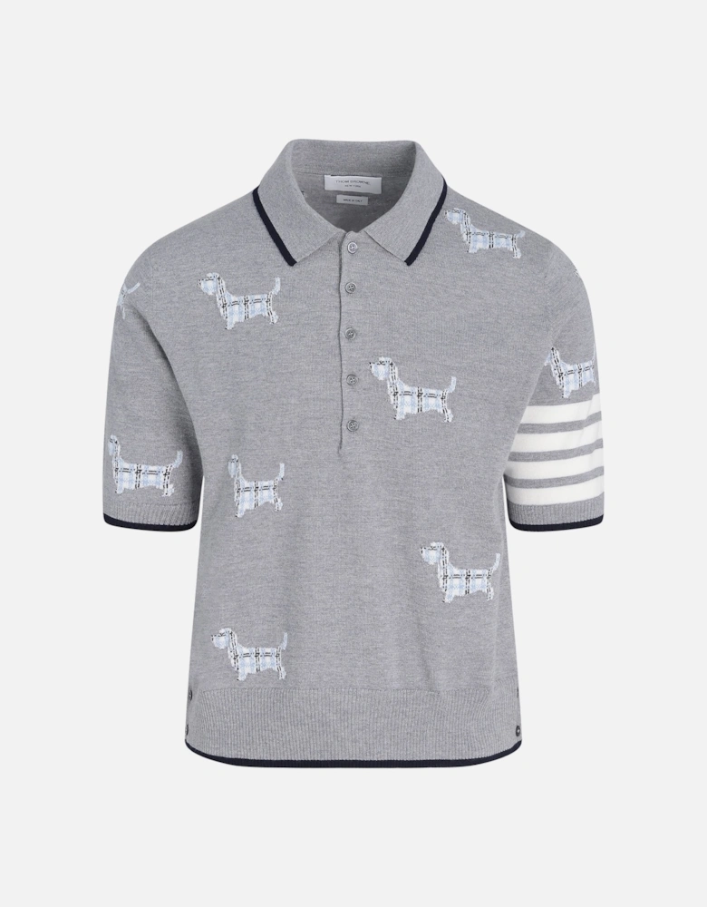 Hector Merino Wool Polo Grey