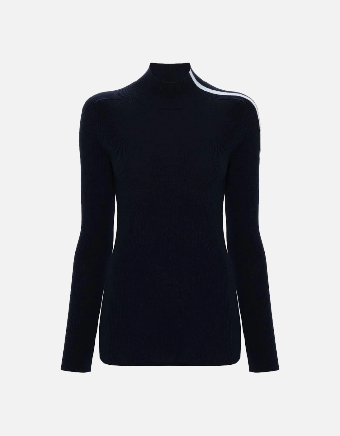 Womens Turtle Neck Sweater Navy, 6 of 5