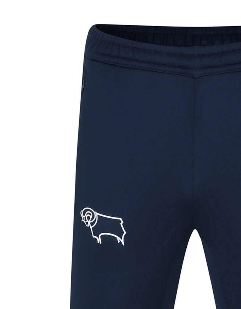 Mens 23/24 Derby County FC Tapered Tracksuit Bottoms