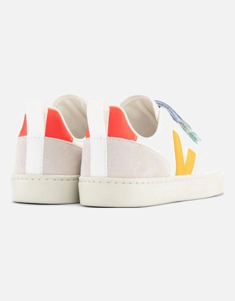 Unisex Baby V-10 Velcro Strap Sneakers White