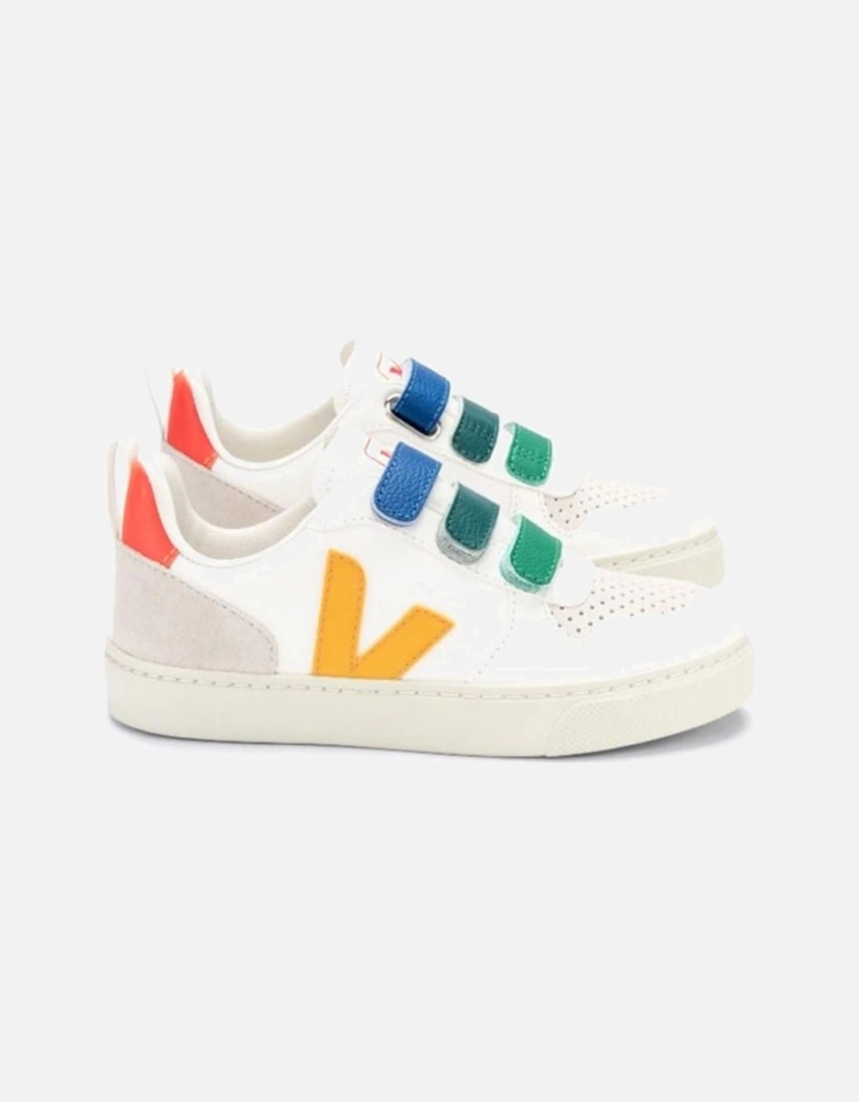 Unisex Baby V-10 Velcro Strap Sneakers White