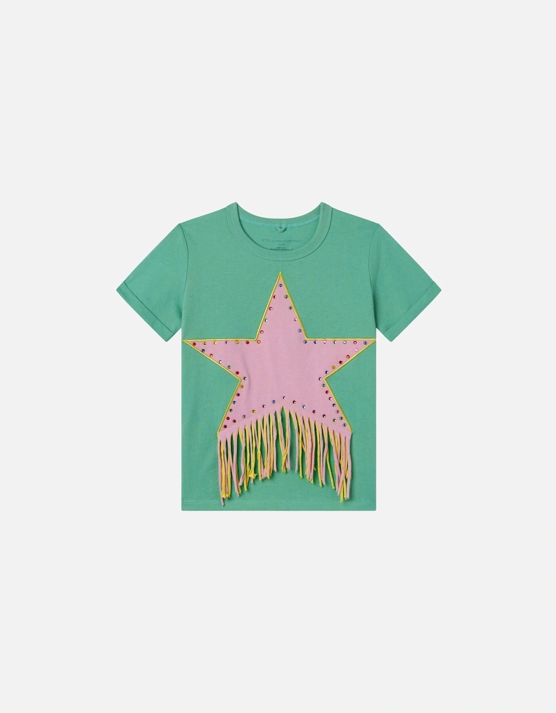 Girls Green Star T-Shirt, 3 of 2