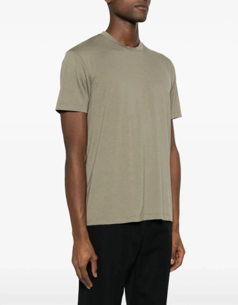 Lyocell Cotton T Shirt Green