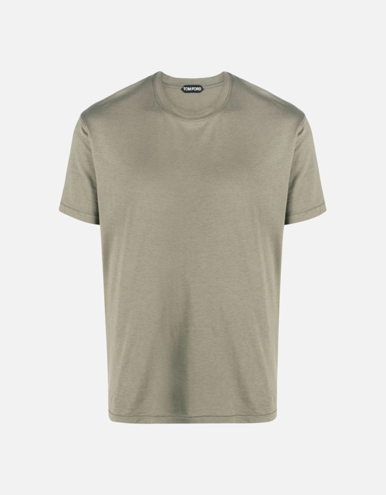 Lyocell Cotton T Shirt Green