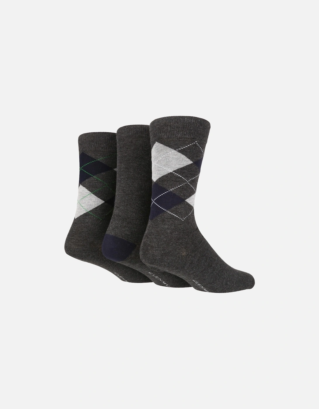 3 PAIR MENS BAMBOO NEW ARGYLE SOCKS, 2 of 1