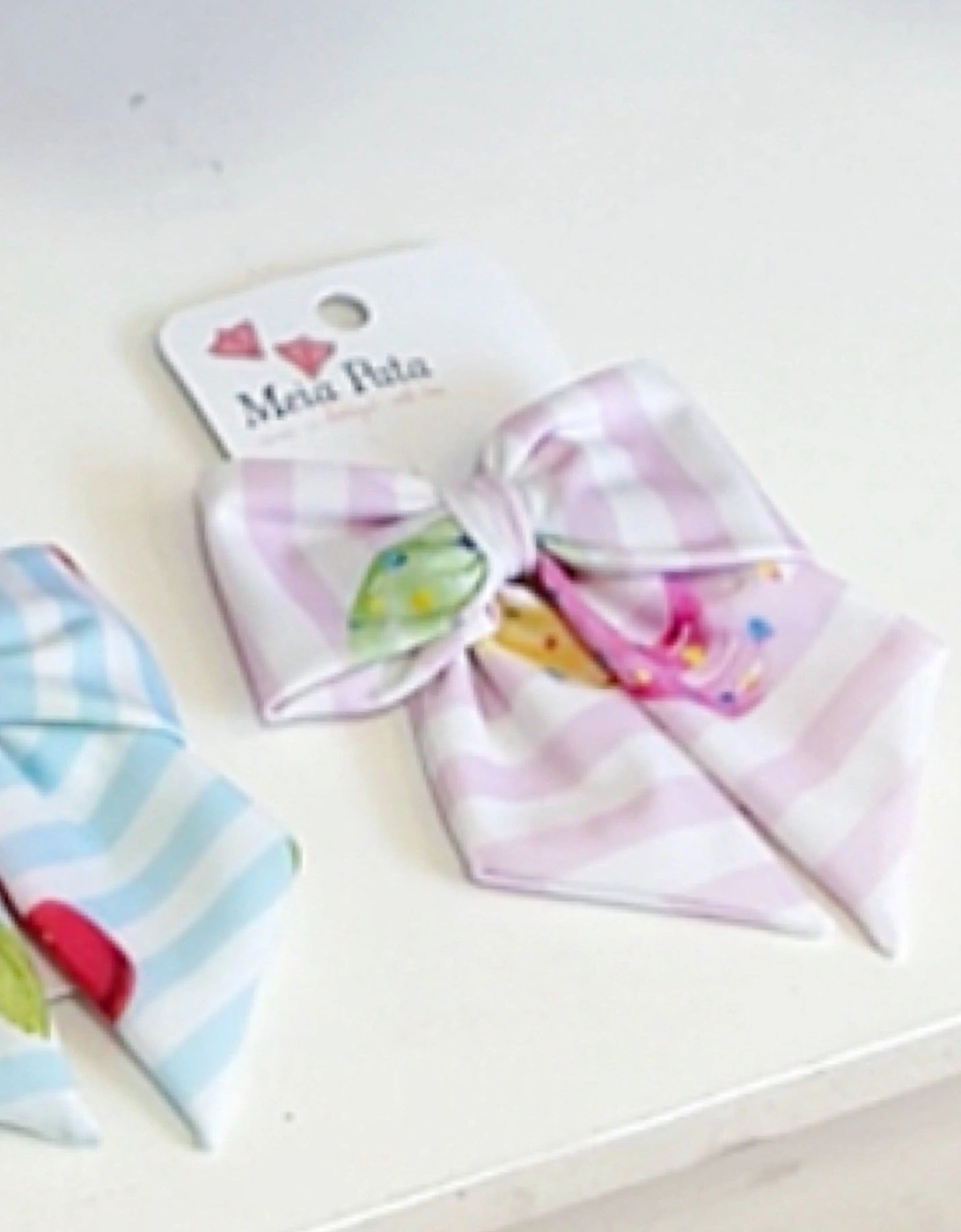 Pink Donuts Hair Bow Clip