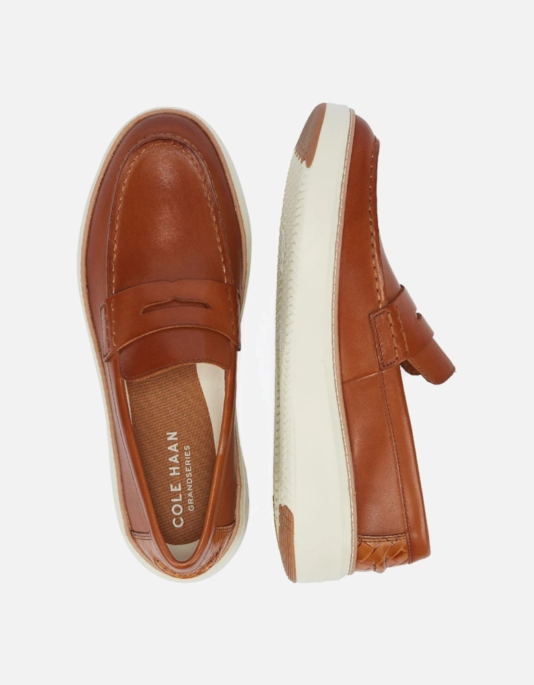 TOPSPIN MEN'S TAN LEATHER LOAFERS