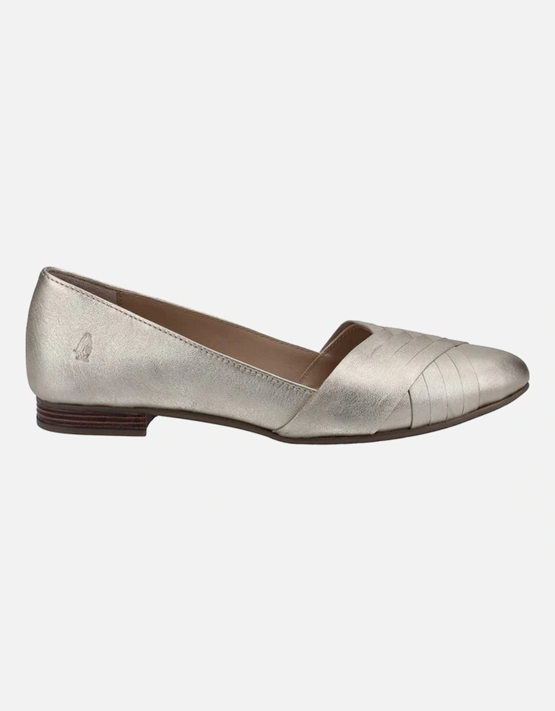 Womens/Ladies MARLEY Metallic Leather Ballet Shoes