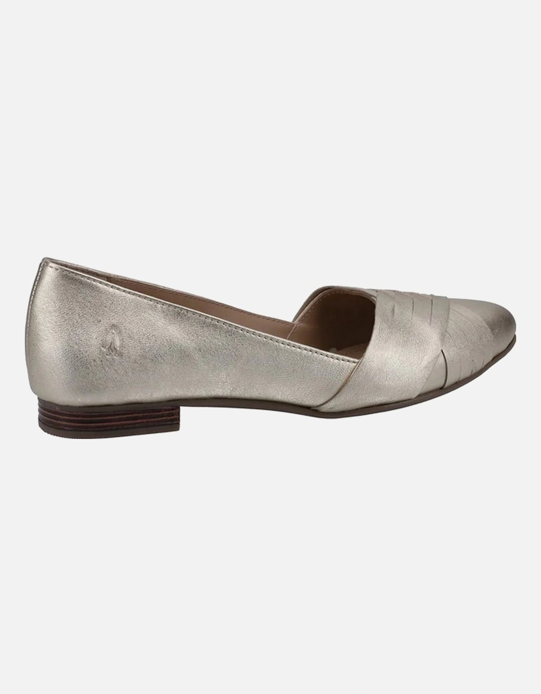 Womens/Ladies MARLEY Metallic Leather Ballet Shoes