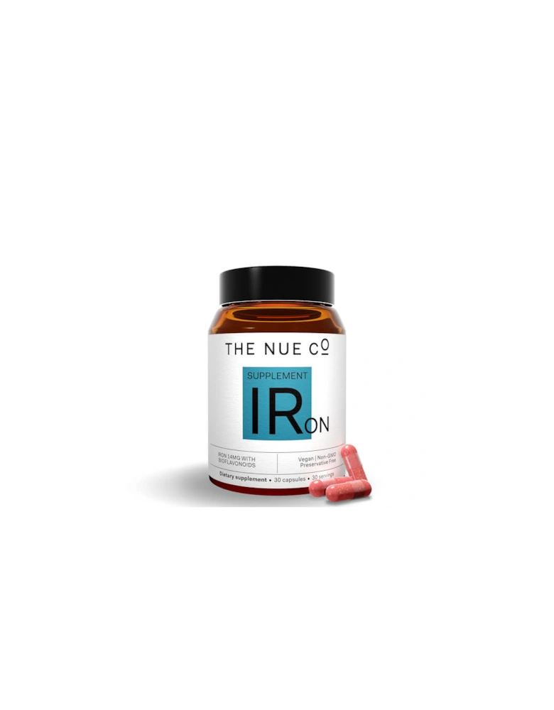 The Nue Co. Iron Supplement To Reduce Tiredness (30 Capsules)