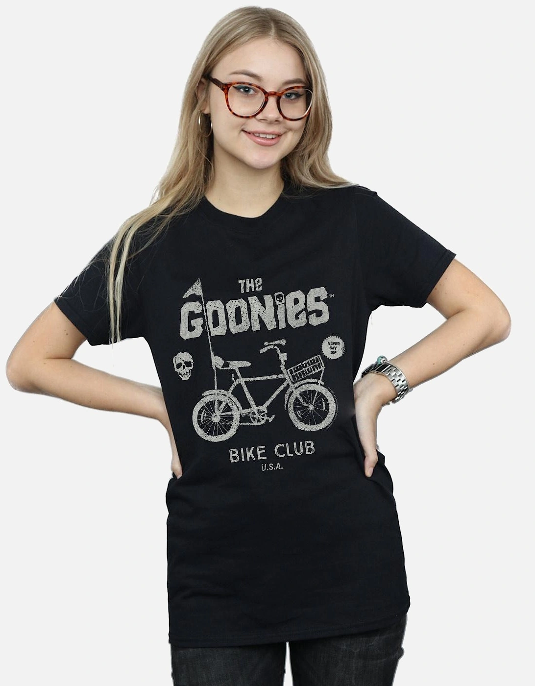Womens/Ladies Bike Club Cotton Boyfriend T-Shirt