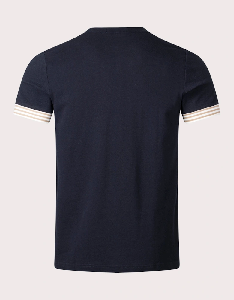 Striped Cuff T-Shirt