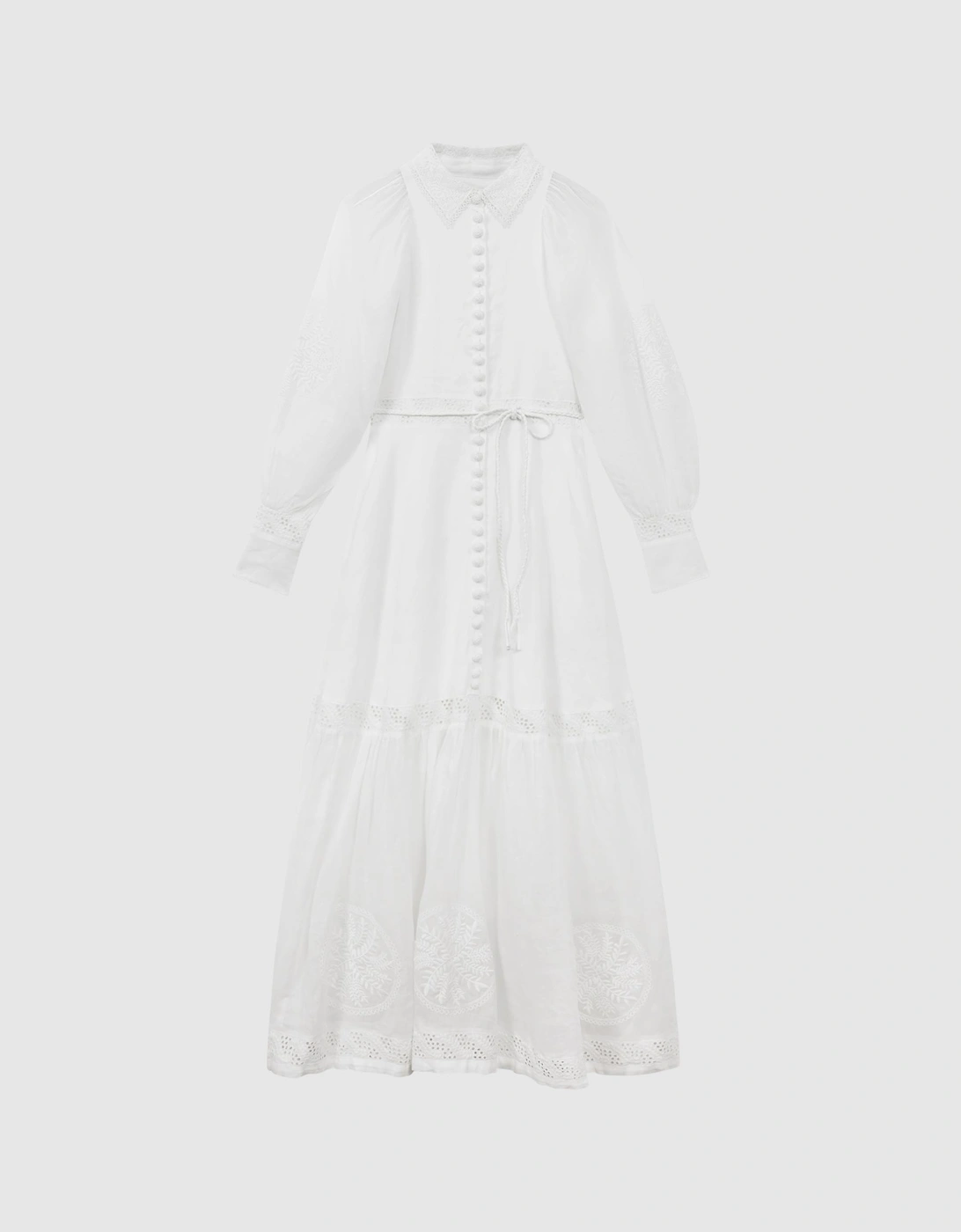 Joslin Linen Blouson Sleeve Maxi Dress, 2 of 1