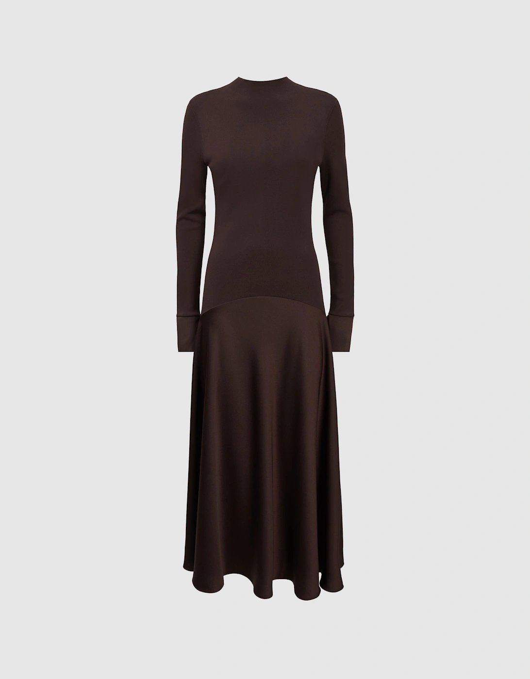 Florere Knitted Satin Midi Dress, 2 of 1