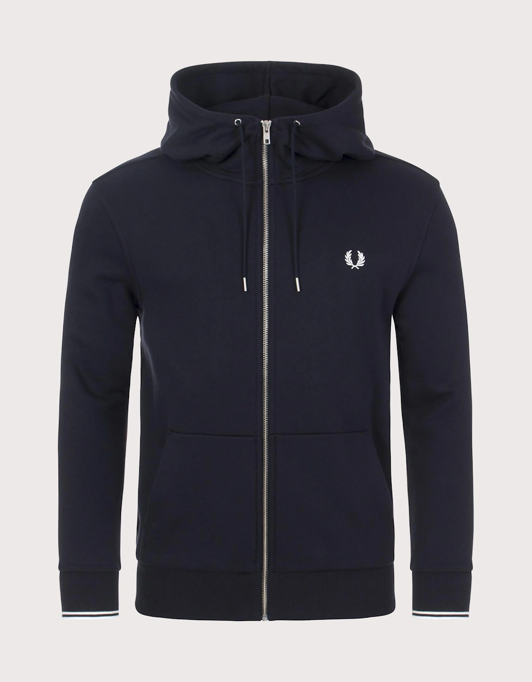 Zip Through Contrast Tipped Hoodie, 6 of 5