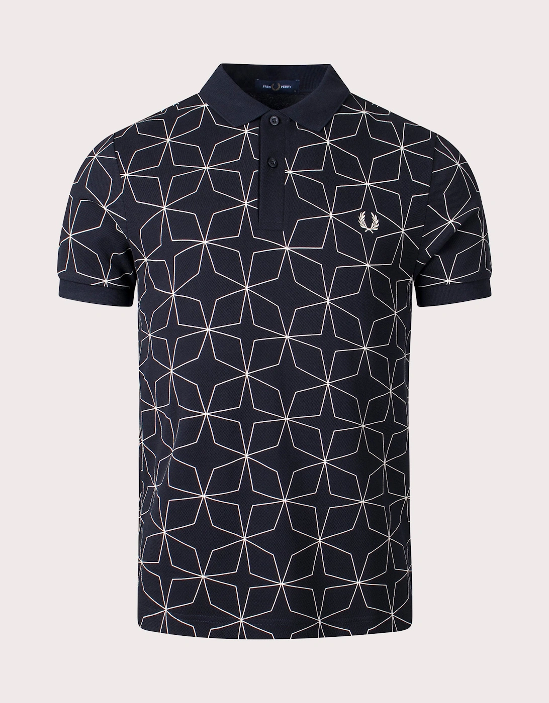 Geometric Print Polo Shirt, 4 of 3