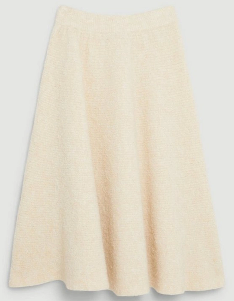 Boucle Knit Midi Skirt
