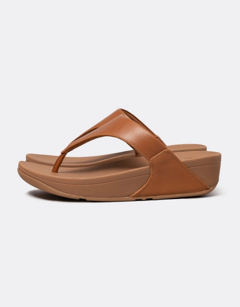 Lulu Leather Toepost Womens Flip-Flop