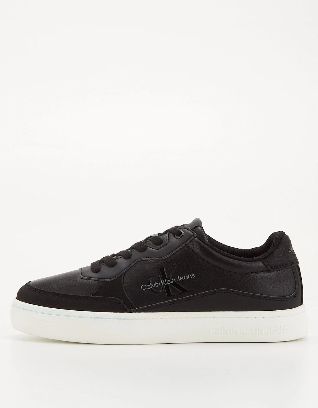 Classic Cupsole Low Leather Trainer - Black/white, 3 of 2