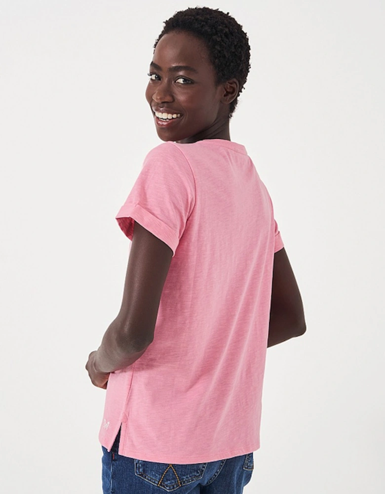 Women's Perfect Crew Slub T-Shirt Pink
