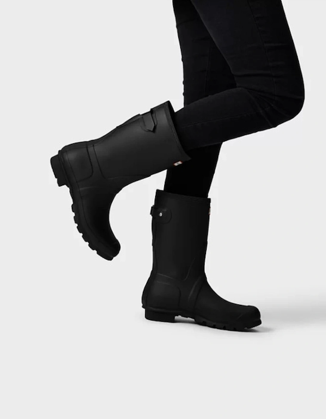 Women's Original Short Back Adjustable Boot Black
