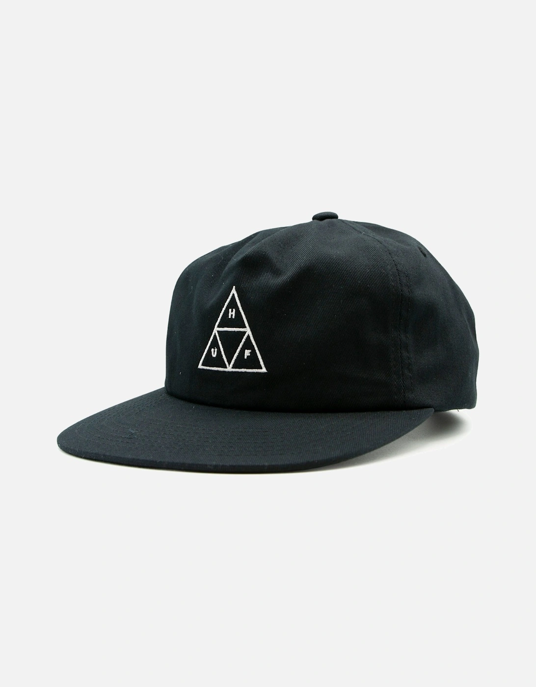 Triple Triangle Unstructured Snapback Cap - Black, 3 of 2