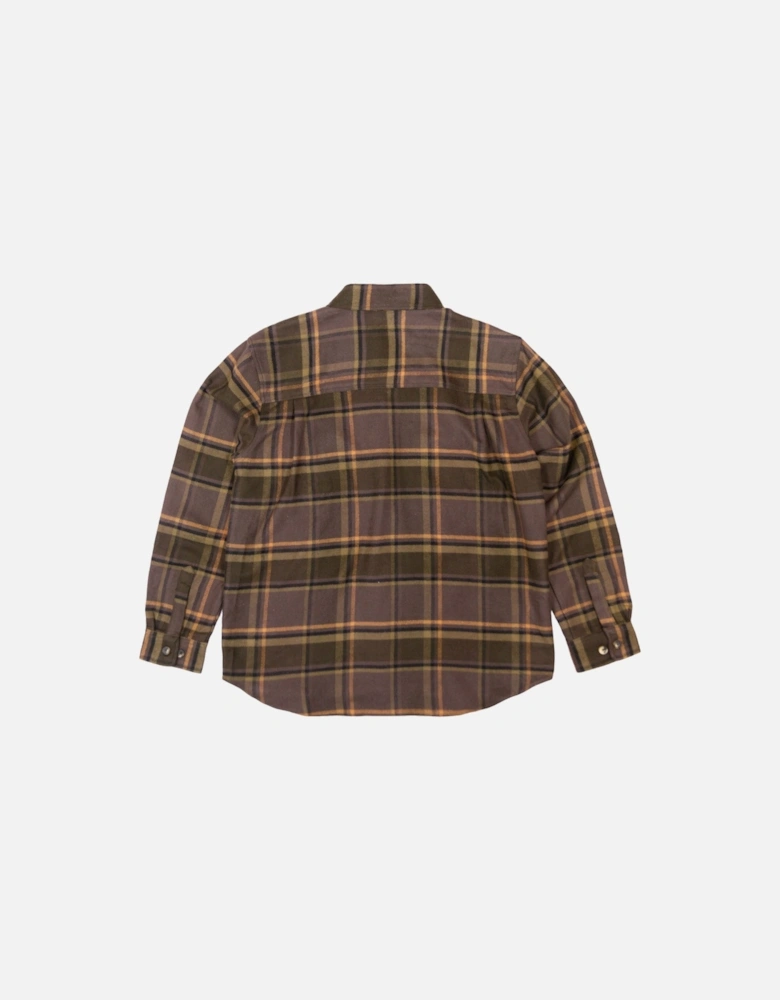 Mike Flannel Shirt - Brown/Mauve