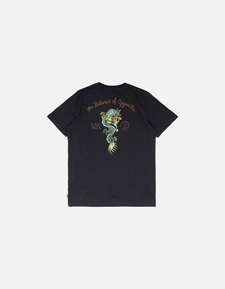 Neon Dragon T-Shirt - Washed Black