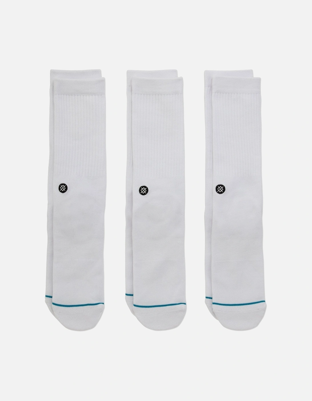 Icon Socks 3 PACK - White