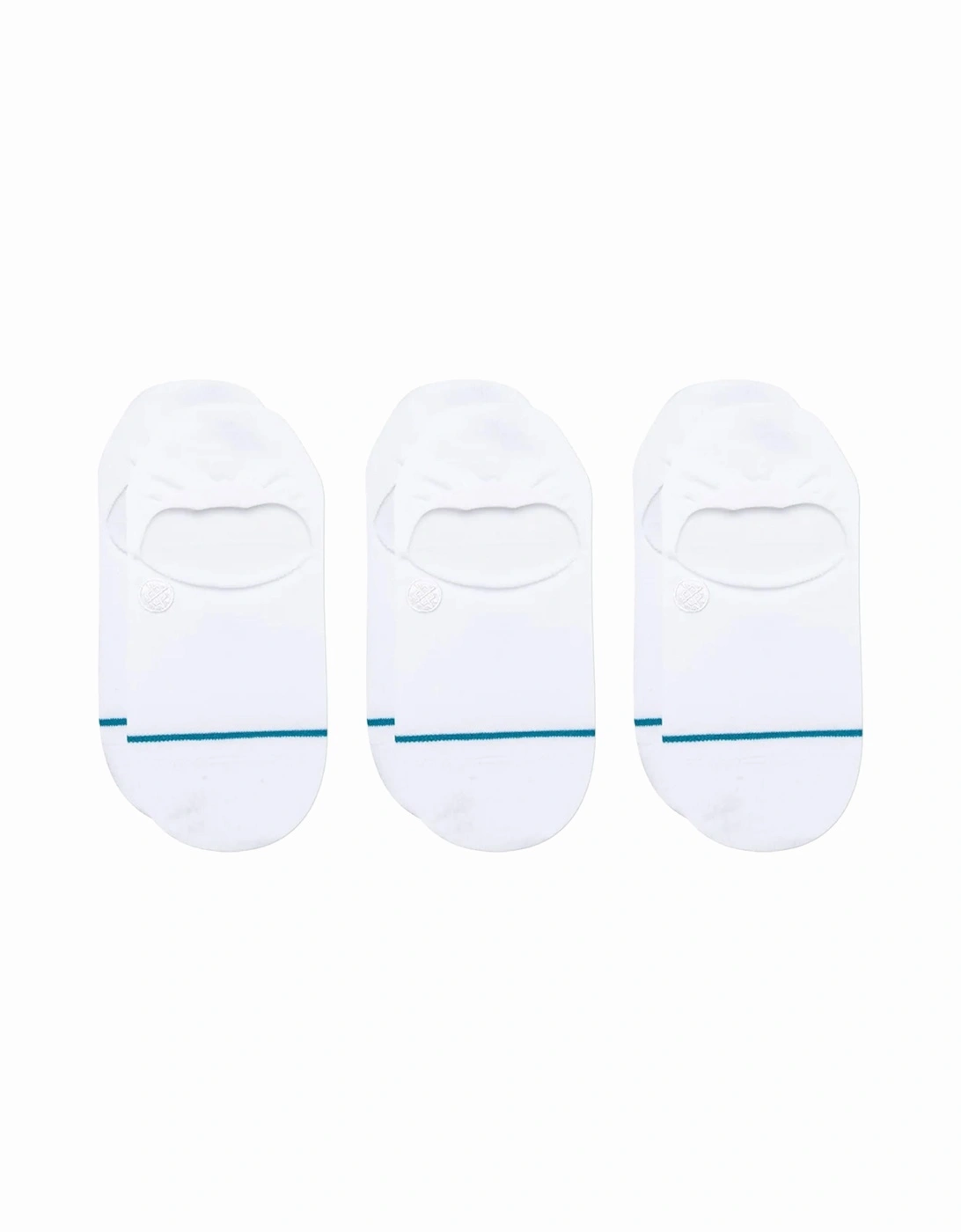 Icon No Show Socks 3 PACK - White