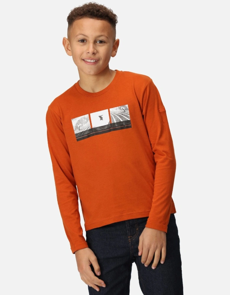 Boys Wenbie III Cotton Long Sleeve T Shirt