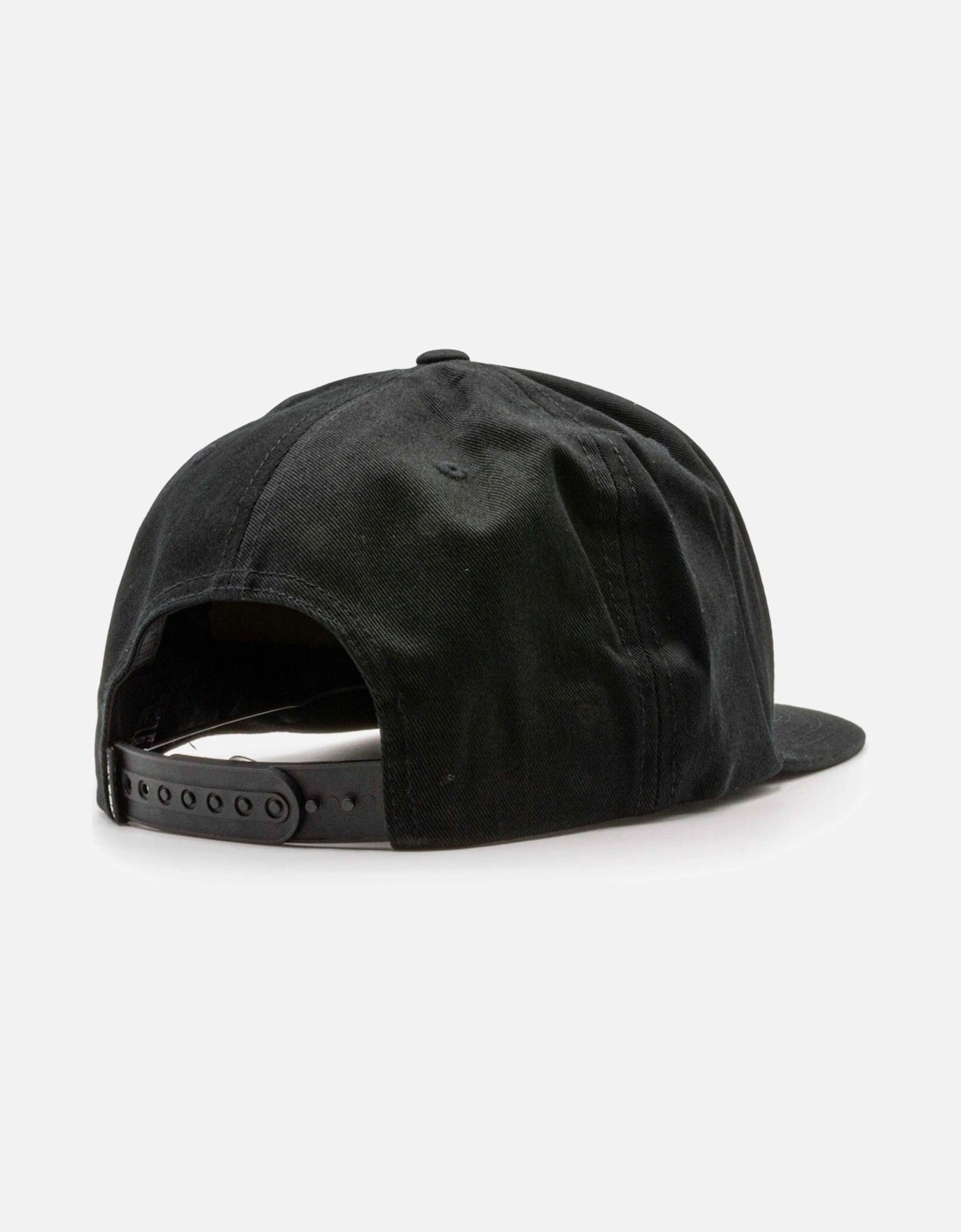 Quarter Twill Snapback Cap - Black