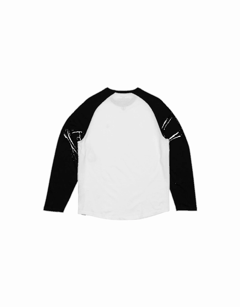 Pen Raglan T-Shirt - Black/White